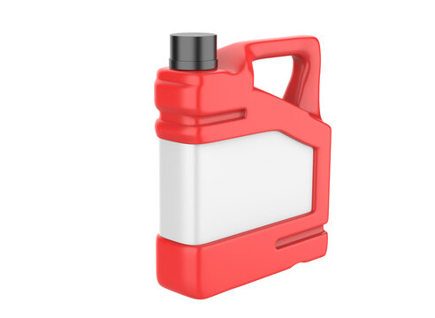 Blank Plastic Jerry Can For Branding And Mock up, 3d Render Illustration.

