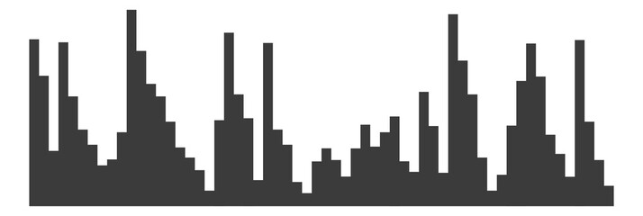 Fototapeta na wymiar Black histogram icon. Statistical number data distribution