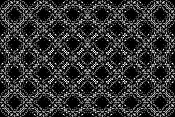 Abstract seamless pattern, seamless wallpaper, seamless background designed for use for interior, wallpaper, fabric, curtain, carpet, clothing, Batik, satin, background, illustration, Embroidery style