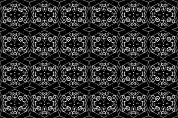 Abstract seamless pattern, seamless wallpaper, seamless background designed for use for interior, wallpaper, fabric, curtain, carpet, clothing, Batik, satin, background, illustration, Embroidery style