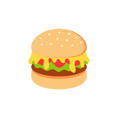 Online shopping, Food delivery. Icons to express, delivery Home. Fast food. Burger. Vector illustration
