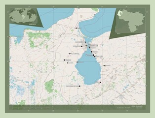 Zulia, Venezuela. OSM. Labelled points of cities