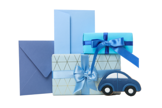 Father's day accessories isolated on white background, PNG