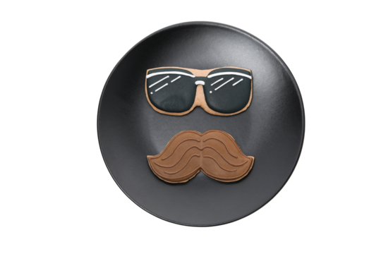 Father's day accessories isolated on white background, PNG