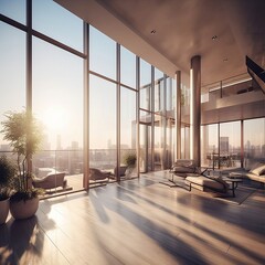 interior of modern apartment