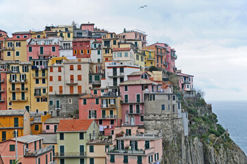 Veduta dalle cinque terre - Manarola, Liguria	