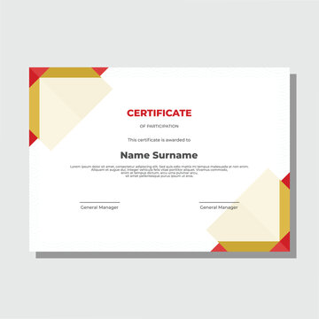 certificate template for business and school