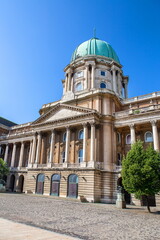exterior of Buda castle in Budapest