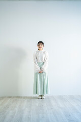 爽やかな若い女性