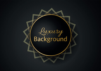 Abstract shape dark and golden glittering lines color luxury background. elegant modern background.