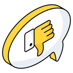 A unique design icon of mobile news