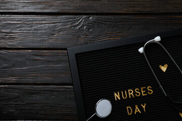 International nurse and doctor day composition, space for text