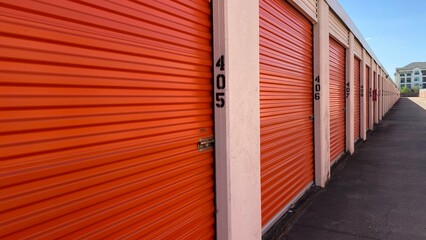 storage warehouse loading dock - public storage, Houston, Texas, USA 