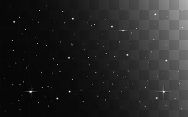 transparent starry sky background, eps 10