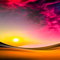 abstract background sunrise with purple clouds