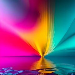 abstract rainbow polar lights background