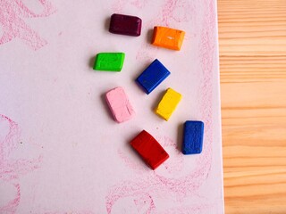colour wax block crayons drawing waldorf education