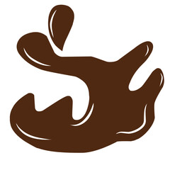 chocolate splash illustration