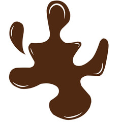 chocolate splash illustration
