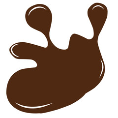 Obraz premium chocolate splash illustration