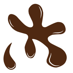 chocolate splash illustration
