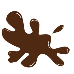 chocolate splash illustration