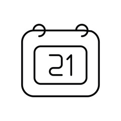 Calendar icon vector stock.