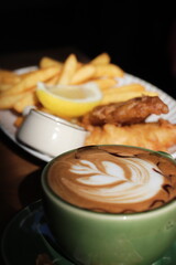 Coffee and French fries