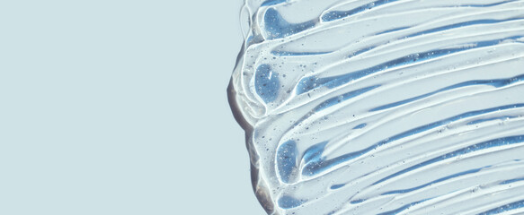 texture gel serum n a light background