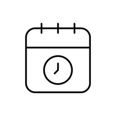 Time icon vector stock.