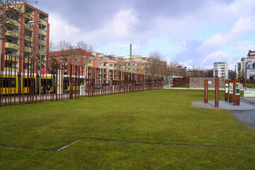 Park at the memorial site for the Berlin Wall, Berlin, Germany © Adrian Solumsmo