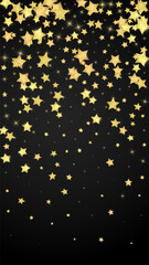 Magic stars vector overlay.  Gold stars scattered