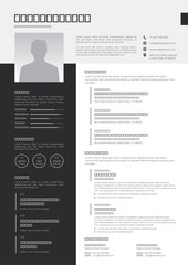 Professional Resume CV Template Layout, CV, Resume design template