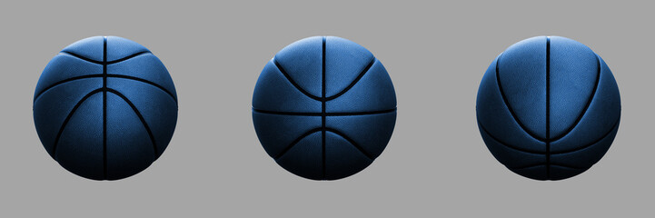 3d model of a basketball in different positions