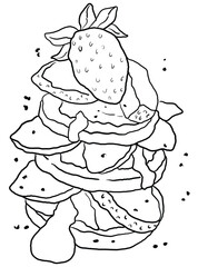Satisfy your sweet tooth with Sweet Delights, a coloring page featuring a mouth-watering outline illustration of a delicious dessert. Let your imagination run wild as you add your own flavors.