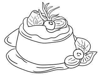 Satisfy your sweet tooth with Sweet Delights, a coloring page featuring a mouth-watering outline illustration of a delicious dessert. Let your imagination run wild as you add your own flavors.