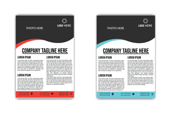 tripod brochure design template for company and business