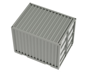 Container isolated on transparent background. 3d rendering - illustration