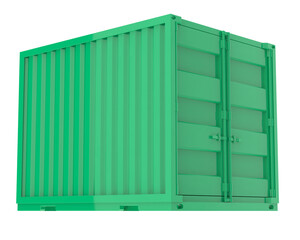 Container isolated on transparent background. 3d rendering - illustration