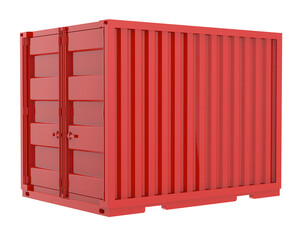 Container isolated on transparent background. 3d rendering - illustration