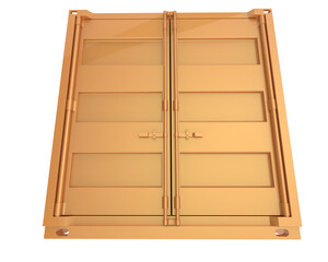 Container isolated on transparent background. 3d rendering - illustration