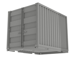 Container isolated on transparent background. 3d rendering - illustration
