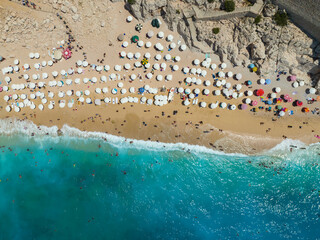 Kaputas Beach Drone Photo, Kas Kalkan, Antalya Turkiye