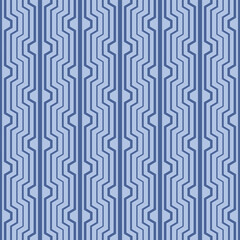 Japanese Geometric Hexagon Stripe Vector Seamless Pattern