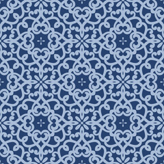 7. Japanese Luxury Flower Motif Vector Seamless Pattern