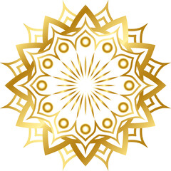 Gold Mandala Illustration