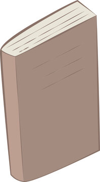 a thick gray book
