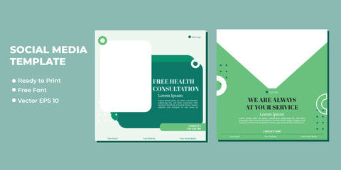 Medical Social Media Post Template, Healthcare Social Media Banner Template, Healthcare post social media banner ad, Medical and healthcare social media post template