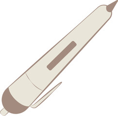 a ballpoint pen to help write
