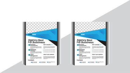 Creative modern business a4 flyer and .Set of modern template design for digital marketing agency. Brochure cover or promotional poster ,leaflet layout.